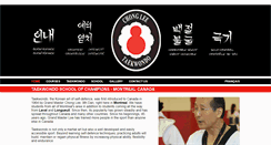 Desktop Screenshot of chongleetaekwondo.ca
